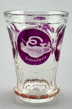 Biedermeier Ranftbecher Allegorien Pokal Becher Gesundheit Treue .. 19.Jh. (123)