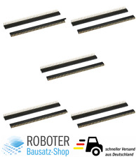 10x 40 Pin 2.54 mm Buchsenleiste gewinkelt Female Pin Header für Arduino Raspb.