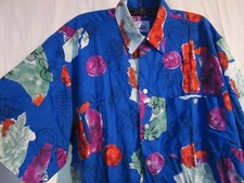 Spurrt Hawaii Herren Hemd GR  M 39 / 40 abstrakt vintage 80er Top