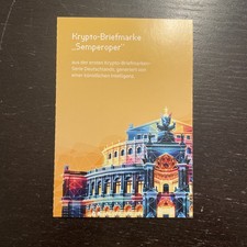 Krypto-Briefmarke Semperoper