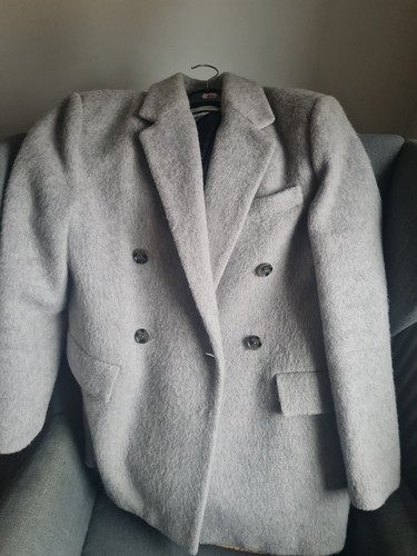 Mango wollmantel grau - mango,