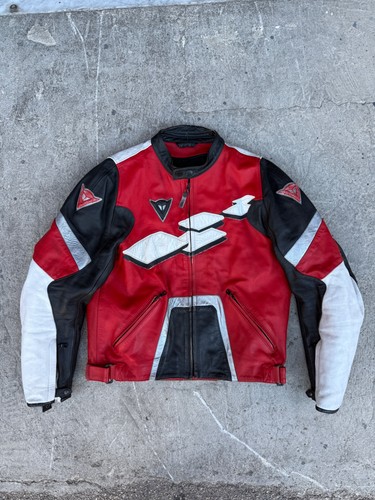 Vintage dainese echtlederjacke - dainese,