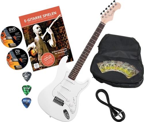 Top weiße gitarre - e-gitarre, mit