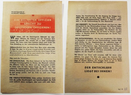 1944 wehrmacht flugblatt - wehrmacht,