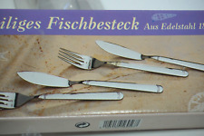 Eduscho Fischbesteck für 4 Personen Edelstahl 18/10 unbenutzt