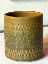 60-er: RUDI STAHL  signierter STUDIO KERAMIK Becher TASSE  h=11cm Westerwald