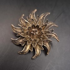 Antike Filigran Brosche Silber