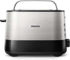 PHILIPS HD2637/90 Viva Collection 7 Stufen, Krümelschublade, Brötchenaufsatz Toa