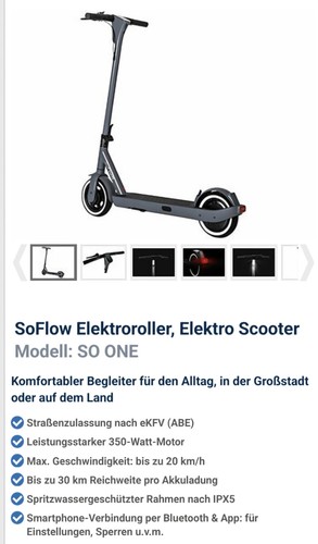 Soflow one scooter 350w - soflow,