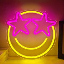 Smiley Neon LED Licht Dimmbar