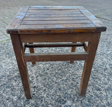 1x DDR Küchenhocker Holz zum
