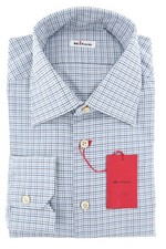 Kiton Hellblau Mikro-Check