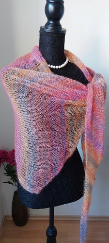 Tuch handgestrickt mohair - tuch,