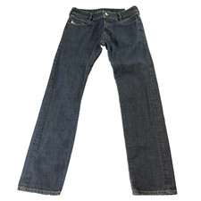 Diesel Poiak Jeans Herren 31 32 Slim Straight Dark Wash Blau Rear Zip Pkt 0088Z