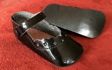 Puppenschuh schwarz, 7,2x3,2