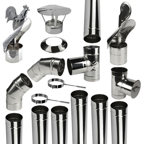 Edelstahl rauchrohr 100 - rauchrohr,