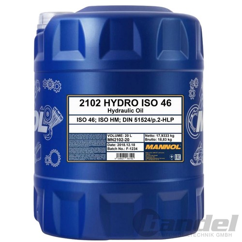 2x20l liter hydrauliköl hlp - liter,