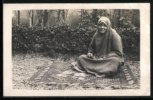 Foto arabische frau - arabische, sitzt