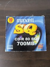 MAXELL CD-R 80 SQ 700 MB AUDIO ROHLINGE IN SLIM JEWELCASE  9 STÜCK