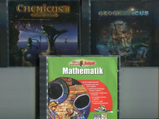 Chemicus 2 + Geograficus + Alfons Lernwelt: Mathematik (PC) Kinder Lernspiele.