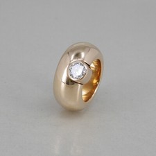 Massiver Solitär Ring in