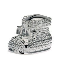Spardose Schuh silber