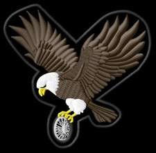 Eagle Wheel  Adler iron-on
