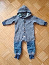 Wollwalk Overall Walkanzug Junge 100% Schurwolle Mehrfarbig Gr. 92