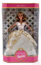1997 Club Wedd Barbie Puppe (Blonde) / Wedding Doll / Mattel 19717 / NrfB