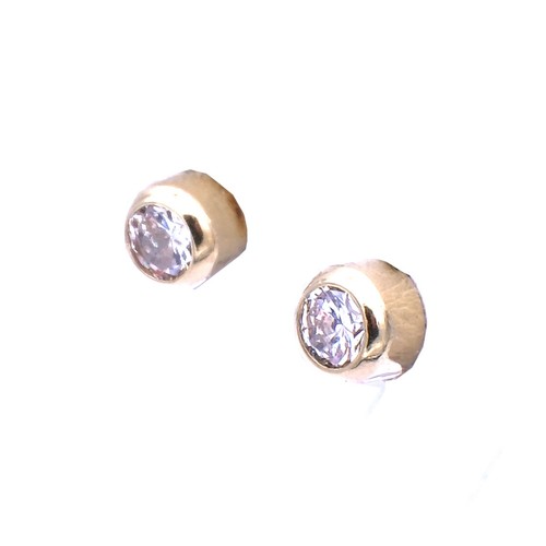 Diamant ohrringe als solitär - ohrringe,
