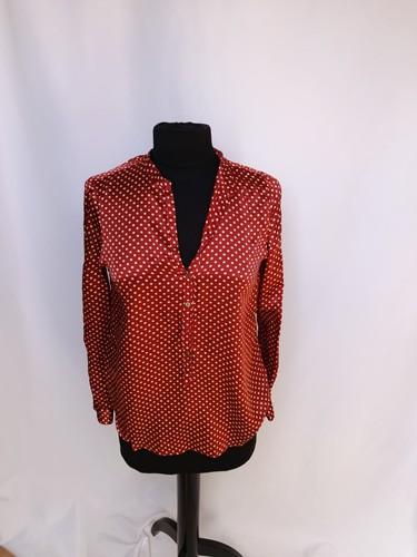 Zara rot weiss seiden tunika - zara,