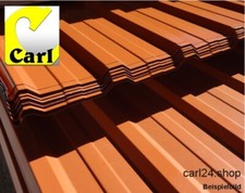 Trapezbleche Profilbleche Dachbleche ,Sonderposten,ziegelrot, 2000 mm/Stückpreis