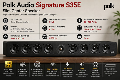 Polk audio signature s35e slim - signature,
