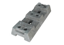 Bauzaunfuß 16 kg oder 22kg - nachhaltig produziert mit PE Recycling