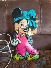 Disney Minnie Mouse Wandlampe Mädchen Leuchte Kinder 1992 Vintage selten