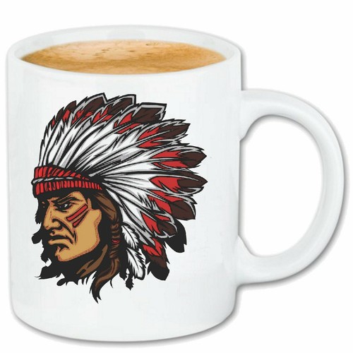 Kaffeetasse indianer mit - kaffeetasse,