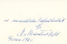 Hasso von Manteuffel- Signed