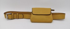 LUPO Barcelona Damen Senfgelb Leder Gürteltasche guter gebrauchter Zustand