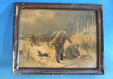 Druck Grafik Jagd Jäger