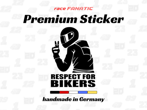 Respect for bikers sticker - for,