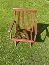 Premium Teak Klappsessel mit Armlehne Klappstuhl Gartenstuhl Gartensessel Stuhl