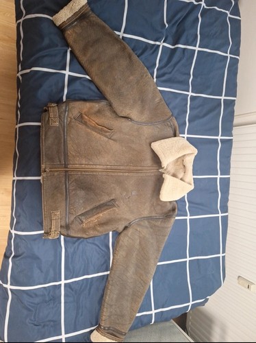 Vintage trapper lederjacke - vintage,