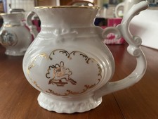 Karlovy Vary Kur Tasse Porzellan weiß gold Schnabeltasse gestempelt