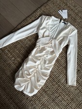 Zara Kleid Weiß/Creme mit