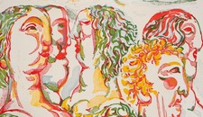 Farbholzschnitt Erich Schönig