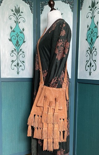 Zara leder tasche - boho, vintage