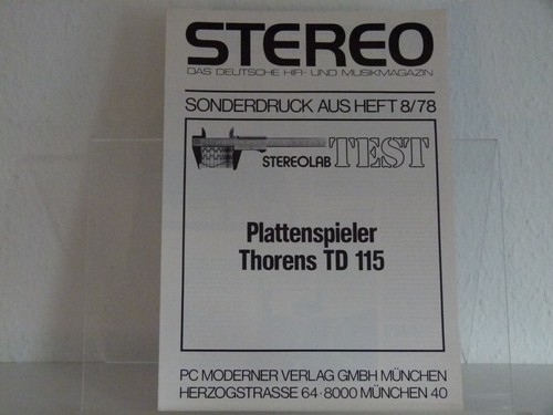 Thorens 115 sonderdruck aus - 115,