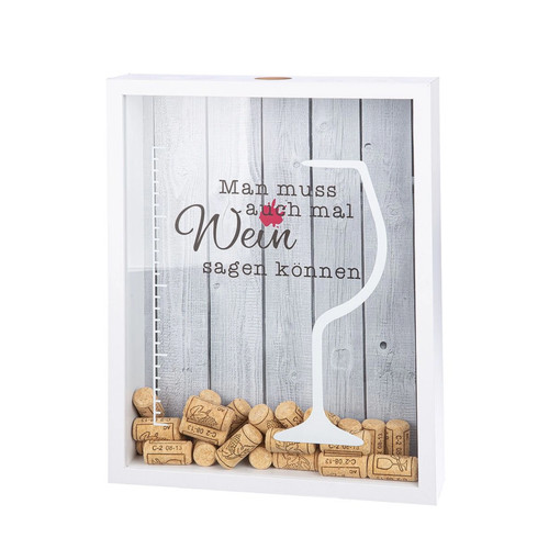 Weinkorken box mit spruch - mit,