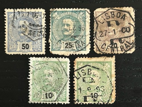 Portugal 1895 könig - 5x,