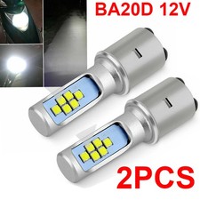 2X BA20D 12V LED Birne